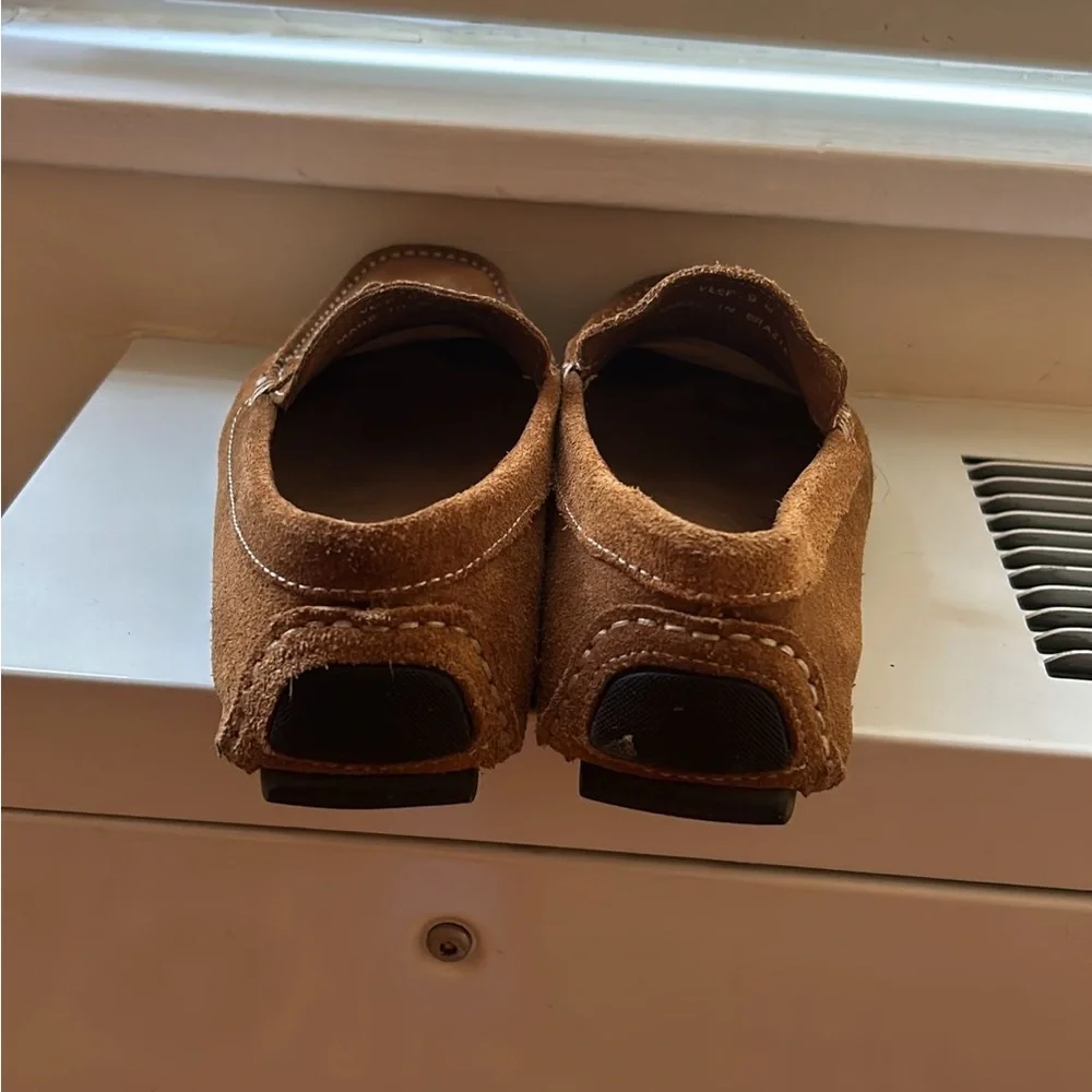 Brown Suede Tassel Loafers